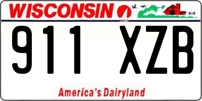 WI license plate 911XZB