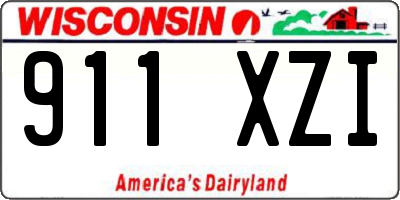 WI license plate 911XZI
