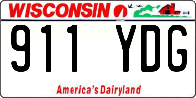 WI license plate 911YDG
