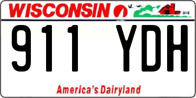 WI license plate 911YDH