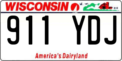 WI license plate 911YDJ