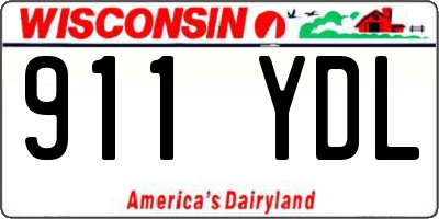 WI license plate 911YDL