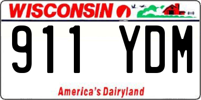 WI license plate 911YDM