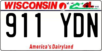 WI license plate 911YDN