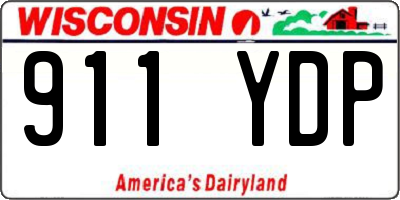 WI license plate 911YDP