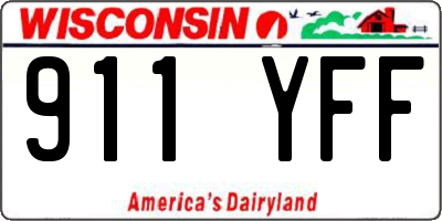 WI license plate 911YFF