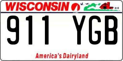 WI license plate 911YGB