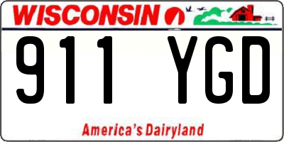 WI license plate 911YGD
