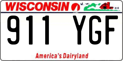 WI license plate 911YGF