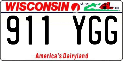 WI license plate 911YGG