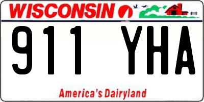 WI license plate 911YHA