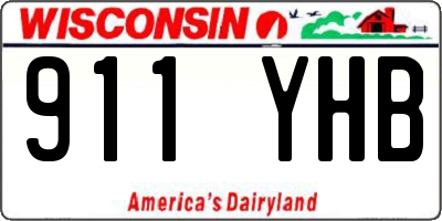 WI license plate 911YHB