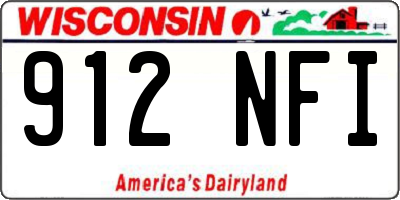 WI license plate 912NFI