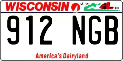 WI license plate 912NGB