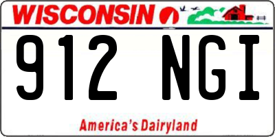 WI license plate 912NGI