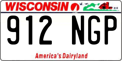 WI license plate 912NGP