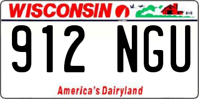 WI license plate 912NGU