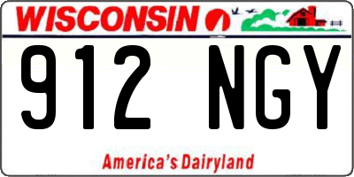 WI license plate 912NGY