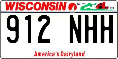 WI license plate 912NHH