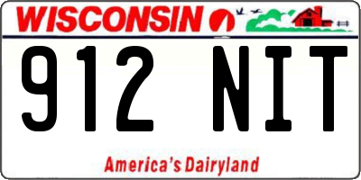 WI license plate 912NIT