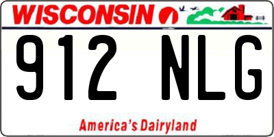 WI license plate 912NLG