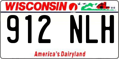 WI license plate 912NLH