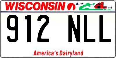 WI license plate 912NLL