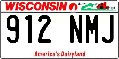 WI license plate 912NMJ