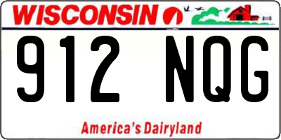 WI license plate 912NQG