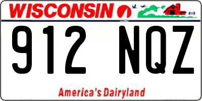 WI license plate 912NQZ