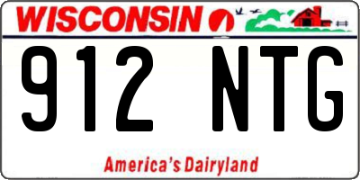 WI license plate 912NTG