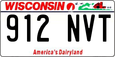 WI license plate 912NVT