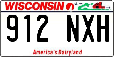 WI license plate 912NXH