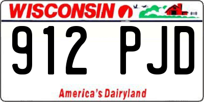 WI license plate 912PJD