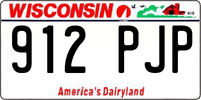 WI license plate 912PJP