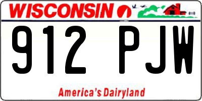 WI license plate 912PJW