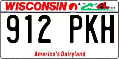 WI license plate 912PKH