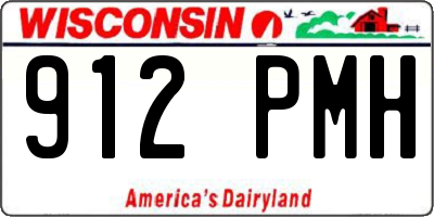 WI license plate 912PMH