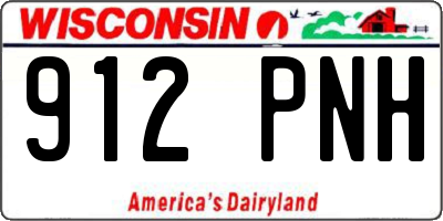 WI license plate 912PNH