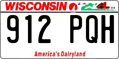 WI license plate 912PQH
