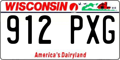 WI license plate 912PXG