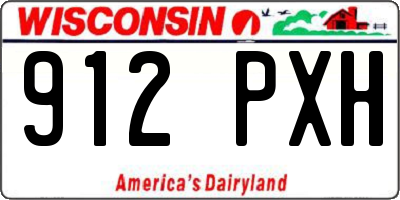 WI license plate 912PXH