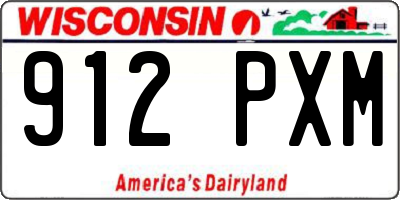 WI license plate 912PXM