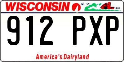 WI license plate 912PXP