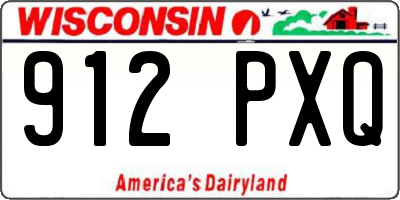 WI license plate 912PXQ