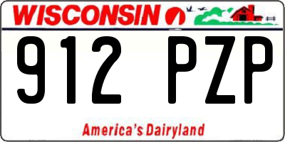 WI license plate 912PZP