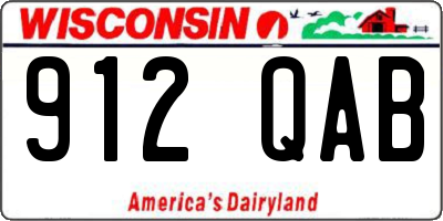WI license plate 912QAB