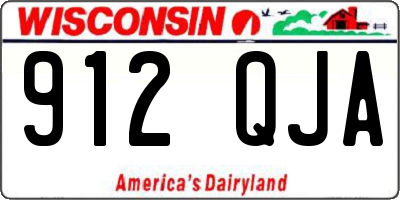 WI license plate 912QJA