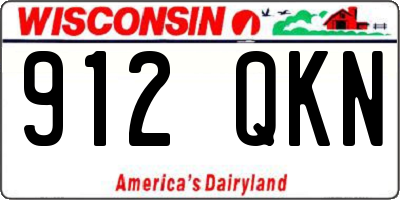 WI license plate 912QKN