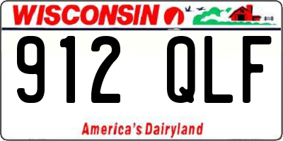 WI license plate 912QLF